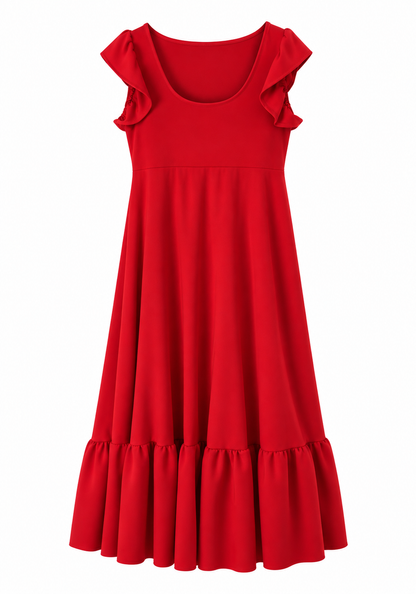 Vestido Mery Midi Tela Scuba