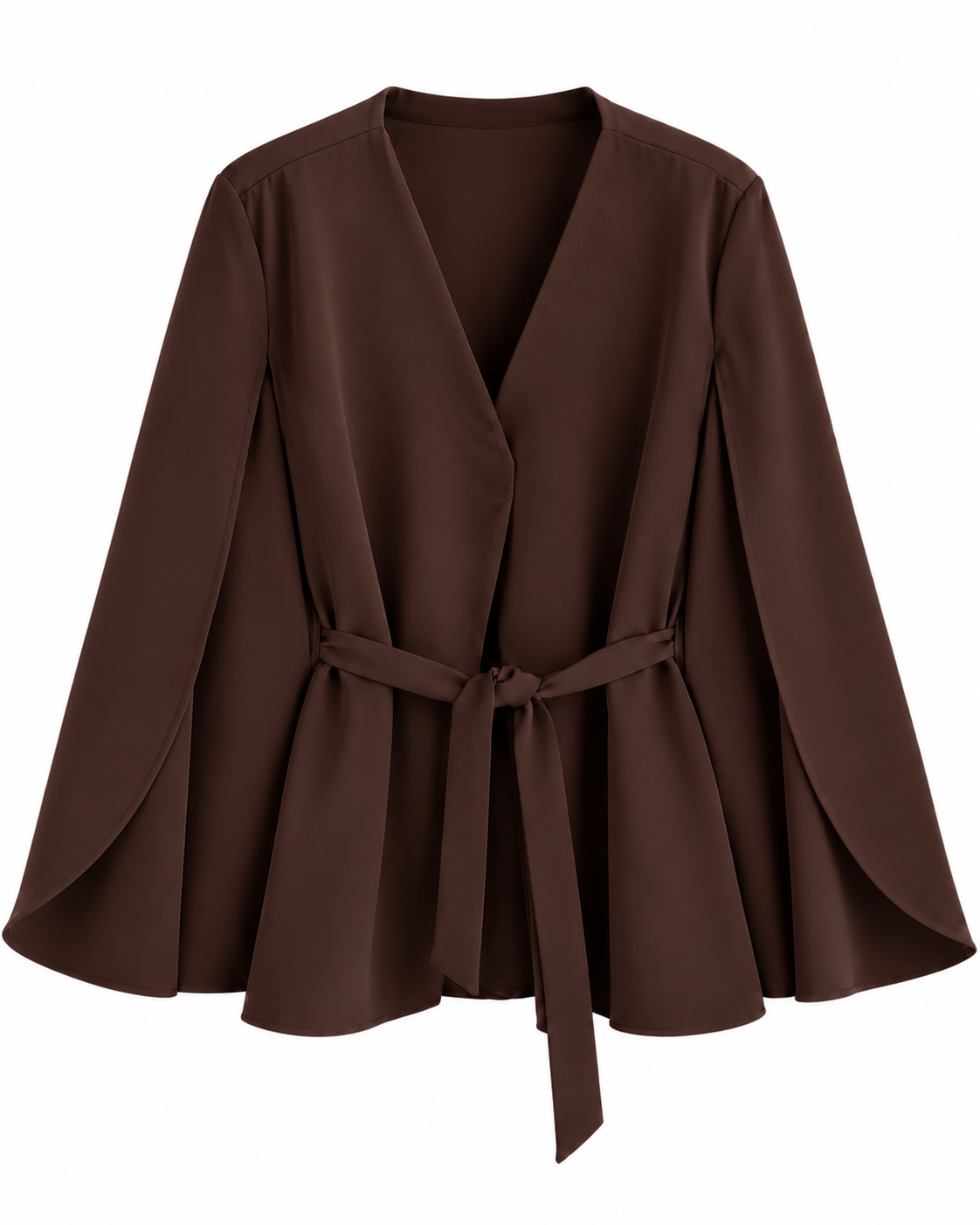 Blazer Pia Tela Gabardina Con Amarra