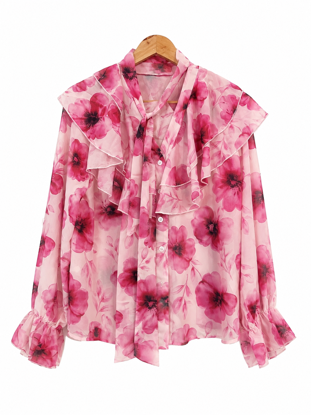 Blusa Flores Gasa