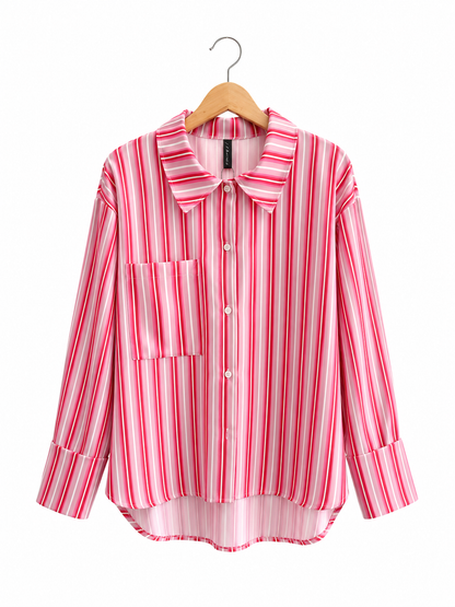 Camisa Ibiza Lineas Tela Crep
