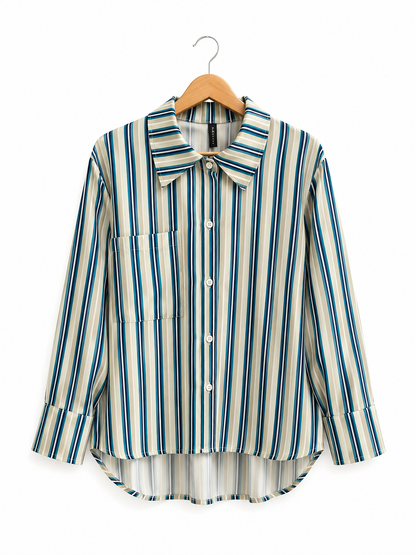 Camisa Ibiza Lineas Tela Crep