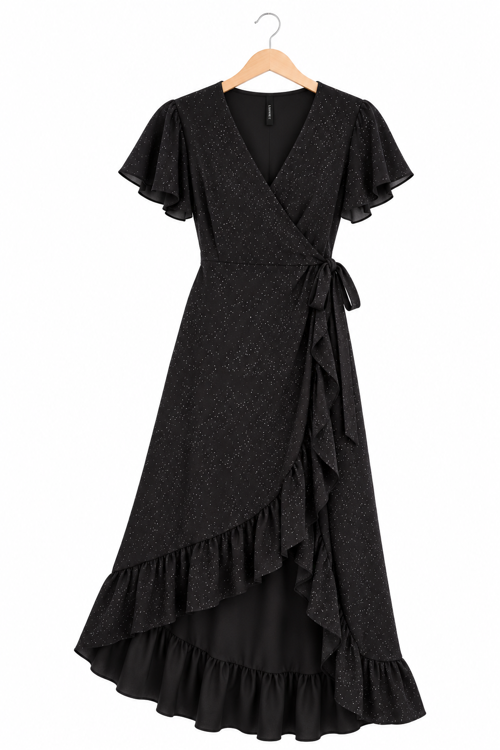Vestido Maciel Midi Tela Sofia Brillos