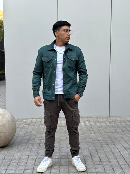 Chaqueta Libertee Hombre Tela Agamuzada