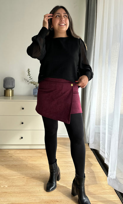 Falda Marruecos Tela Agamuzada
