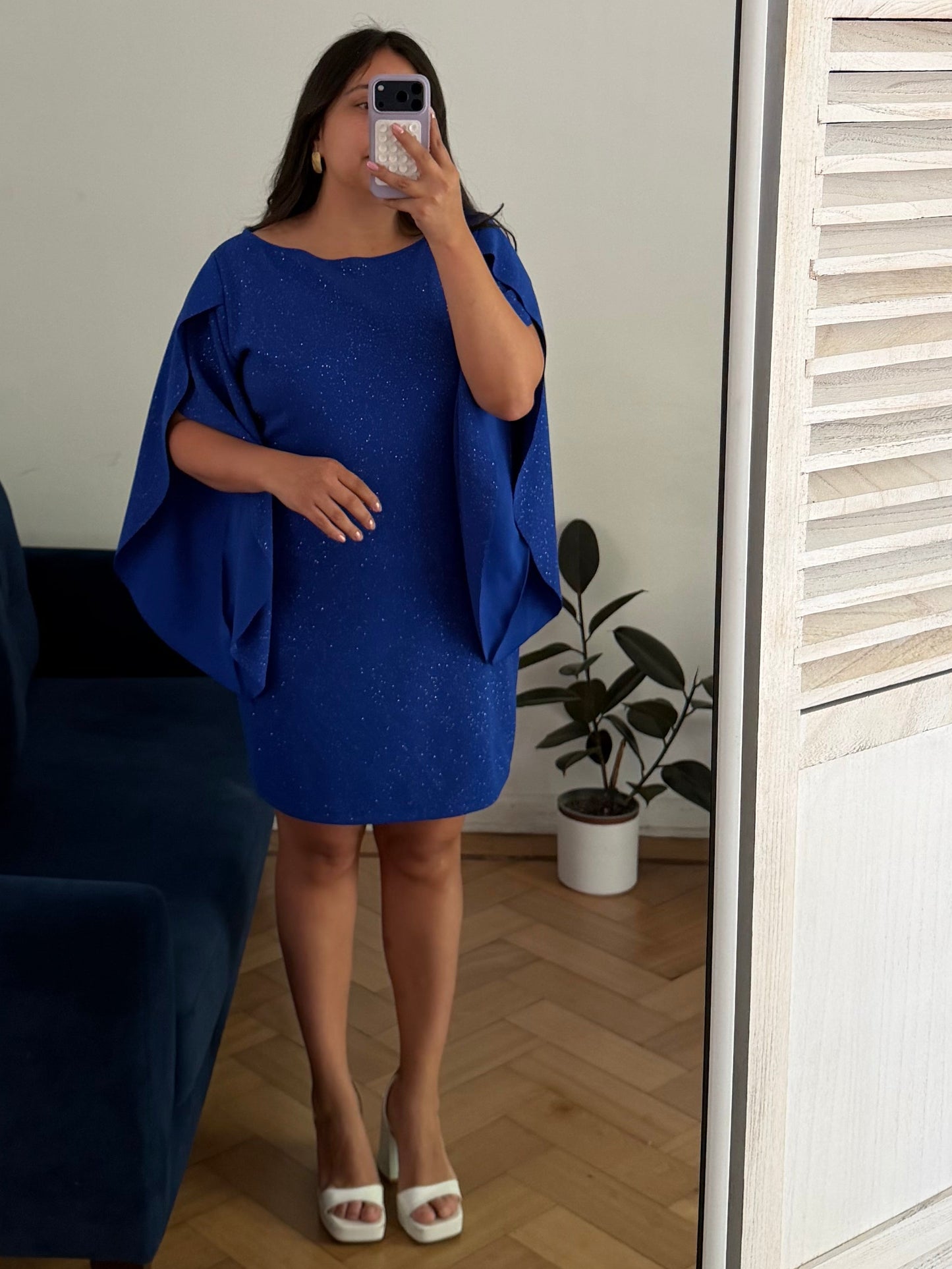 Vestido Claudia Ajustado Al Cuerpo Tela Sofia Brillos