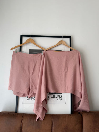 Conjunto capa paris + Short  Sastrero Símil Lino