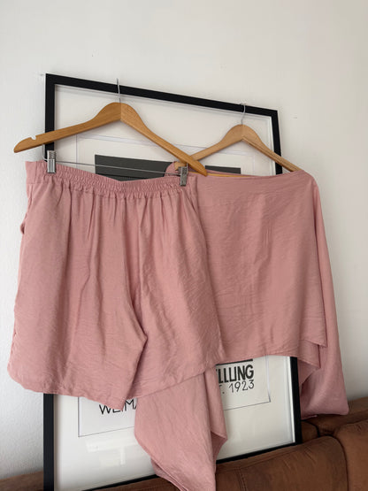 Conjunto capa paris + Short  Sastrero Símil Lino