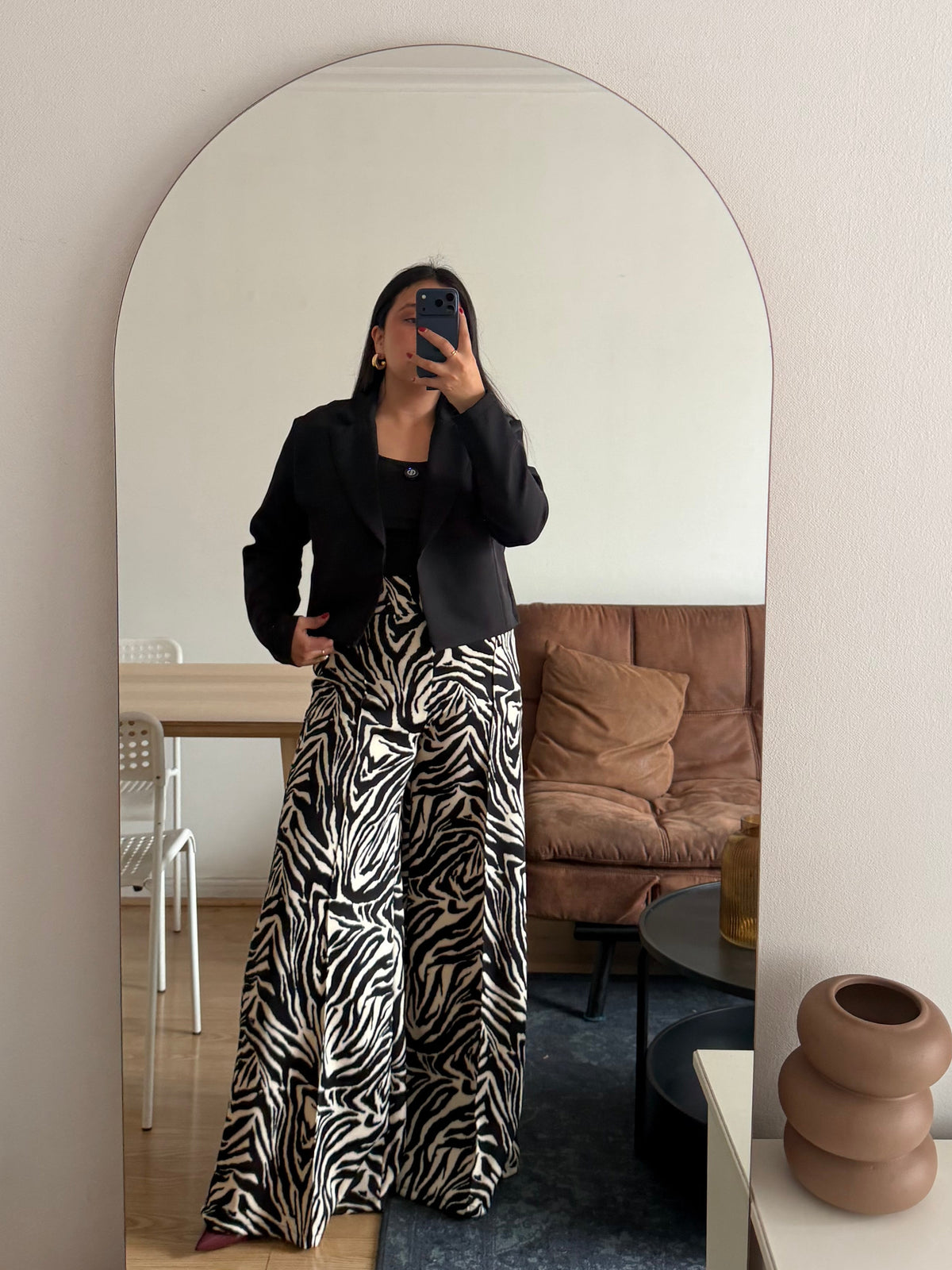 Blazer Corto Romina Tela Gabardina