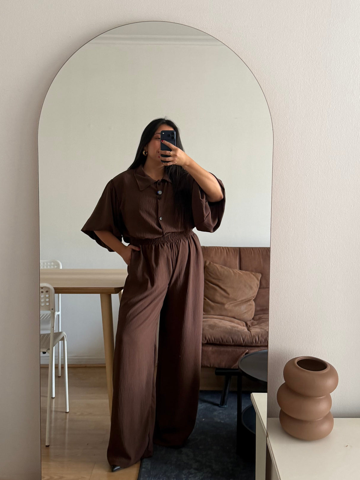 Conjunto Kiara Manga Corta Tela Cey