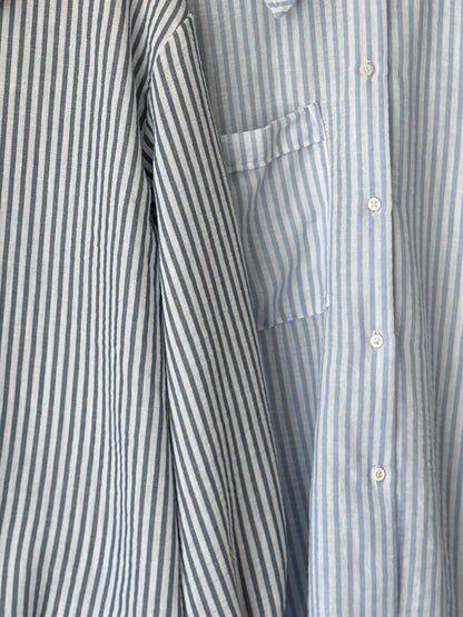 Camisa Sary Oversize Simil Lino Lineas