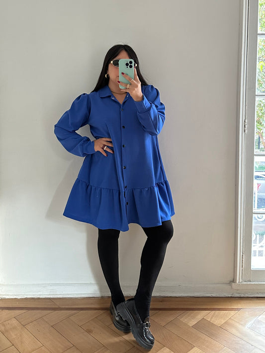 Vestido Francisca Manga Larga Tela Scuba