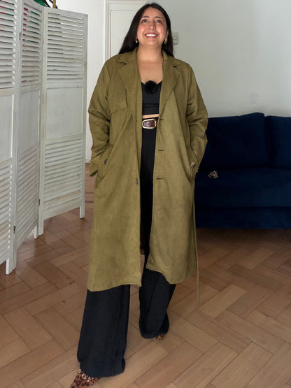 Trench Lazo Tipo Gamuza