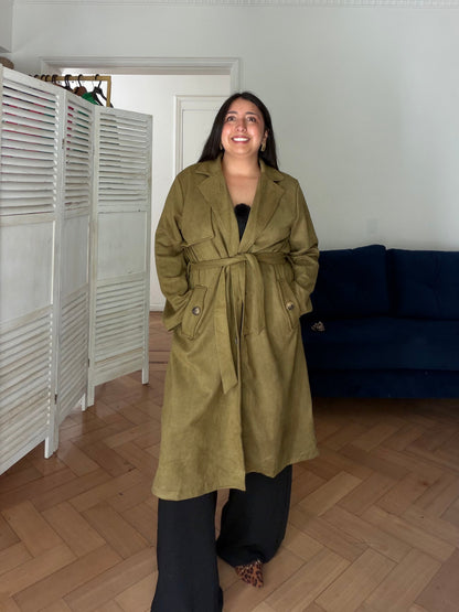 Trench Lazo Tipo Gamuza