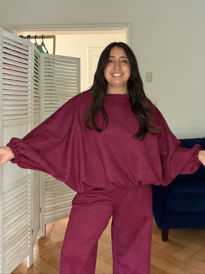 Conjunto Isidora Elasticado Tela Agamuzada
