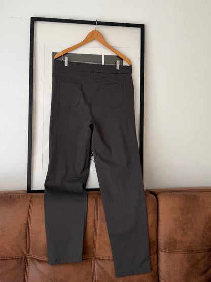 Calza Tipo Pantalón Gabardina Elasticada Con Polar Por Dentro Apitillado 5556