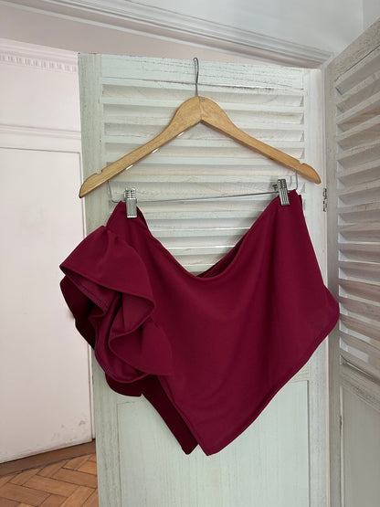 Top Básico Una Manga Lorena Tela Scuba