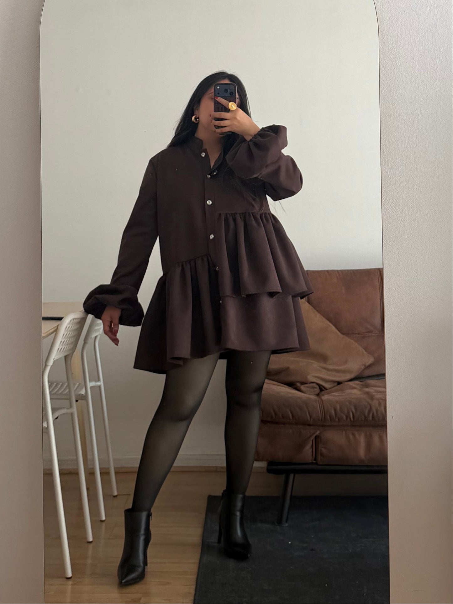 Camisón Isabella Tela Agamuzada