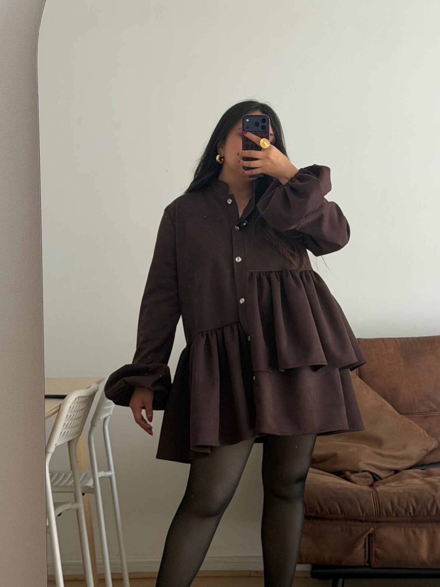 Camisón Isabella Tela Agamuzada