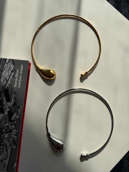 Collar Choker Gota Dorado Y Plateado